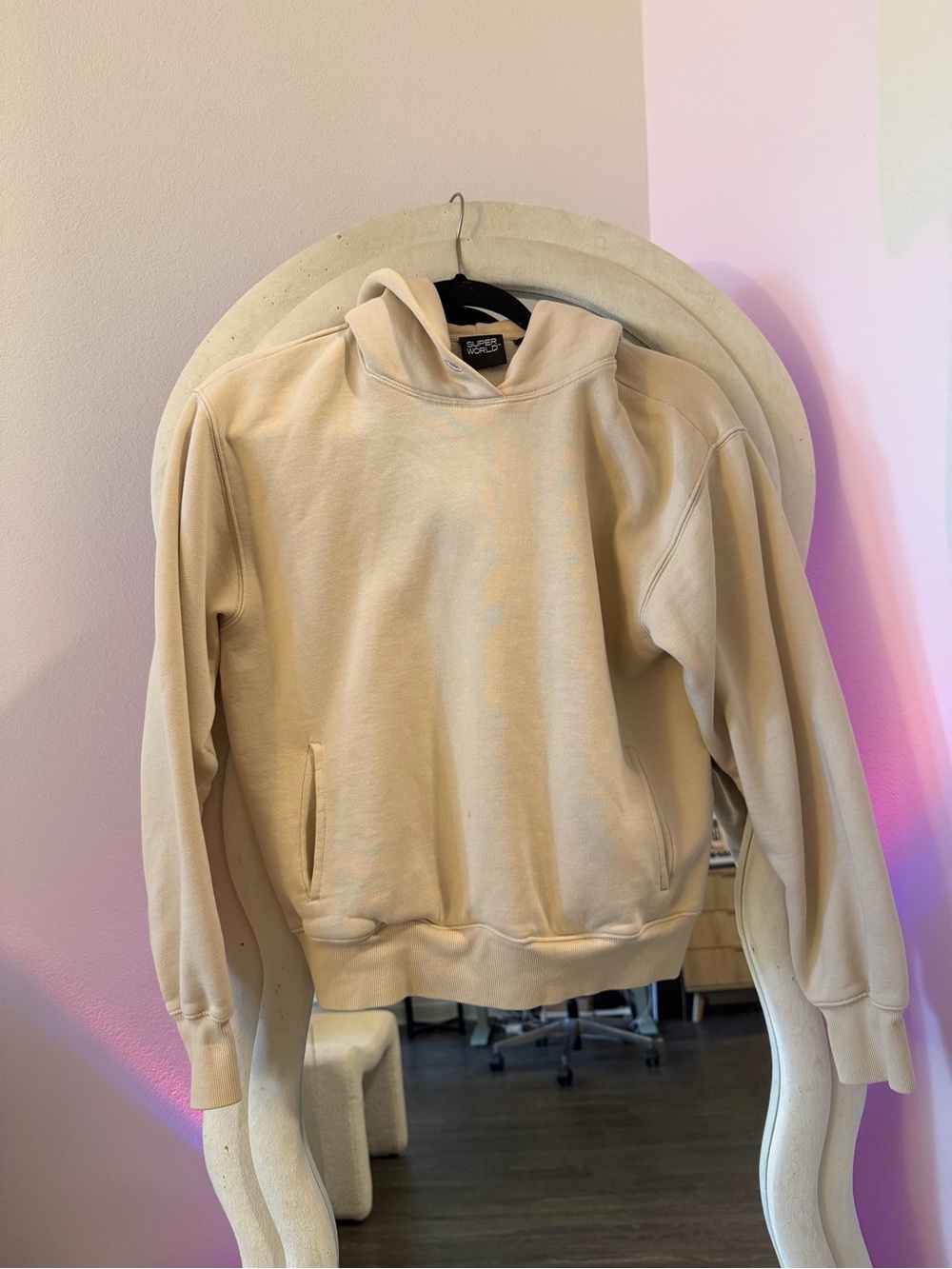 Aritzia Cream Pullover Hoodie - Women's Cozy Hoodie